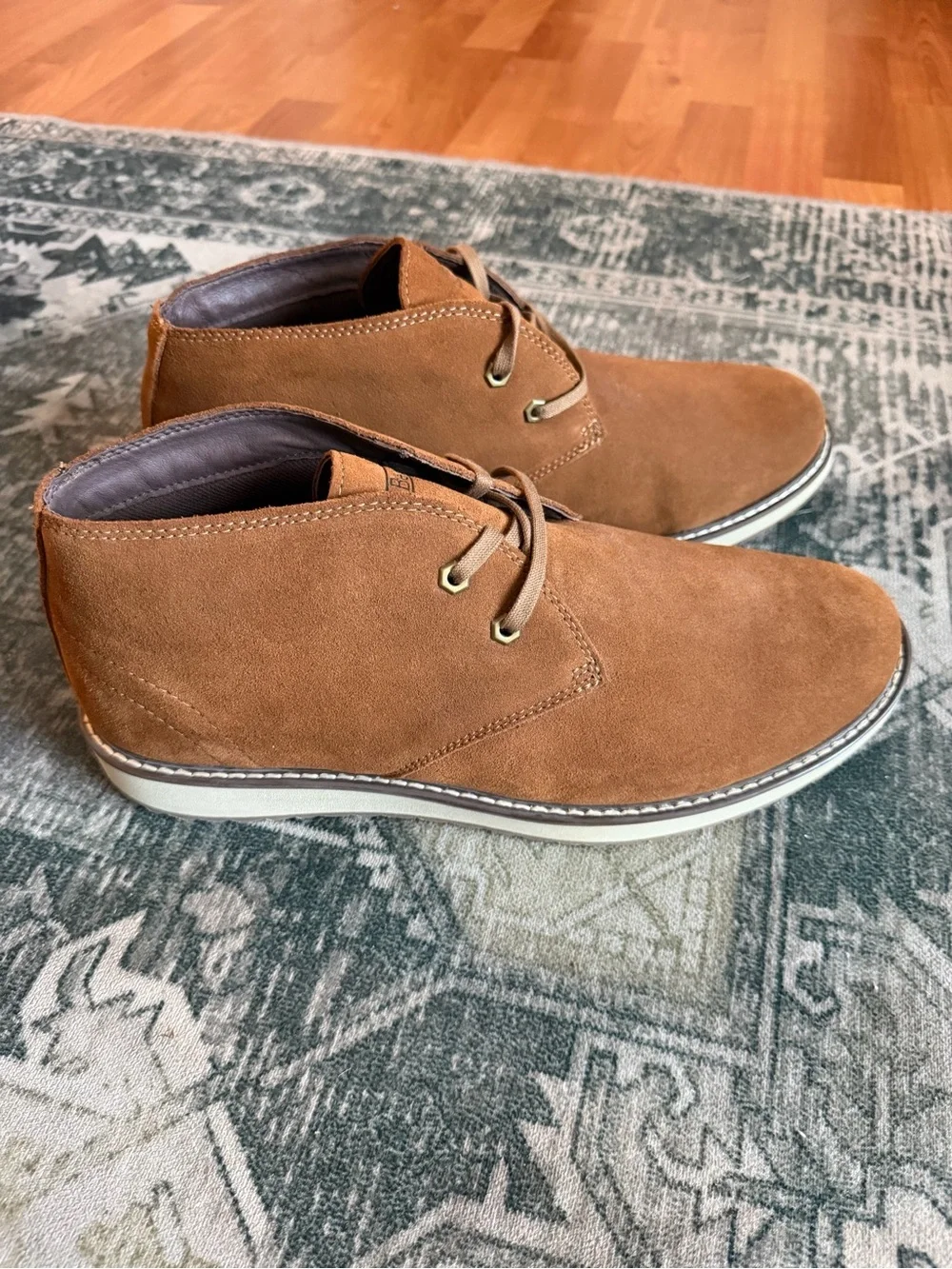 LL Bean Stonington Suede Chukka boots size 13 wide